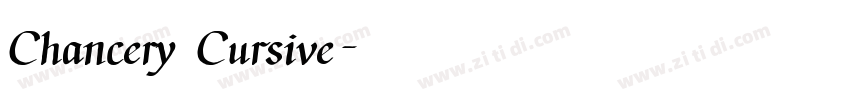 Chancery Cursive字体转换